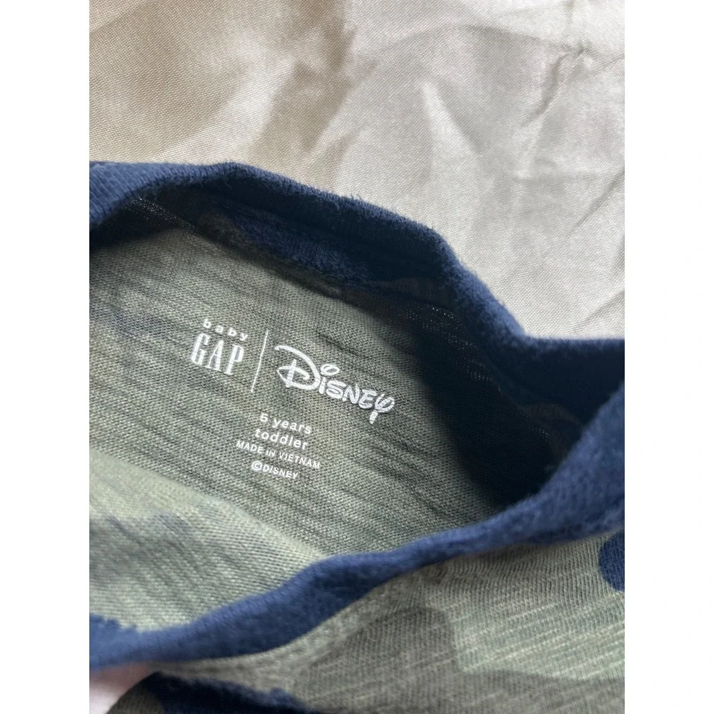 EUC Baby Gap Mickey Mouse Unisex Long-sleeve Camo Shirt 5T